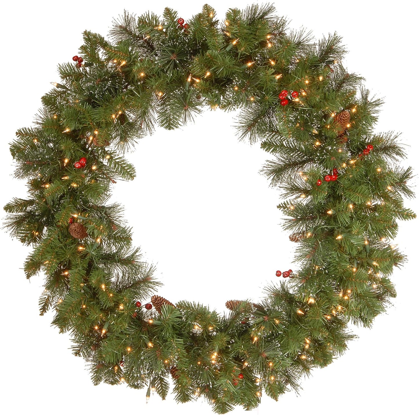 Pre-Lit Artificial Christmas Wreath - Decorate Your Home