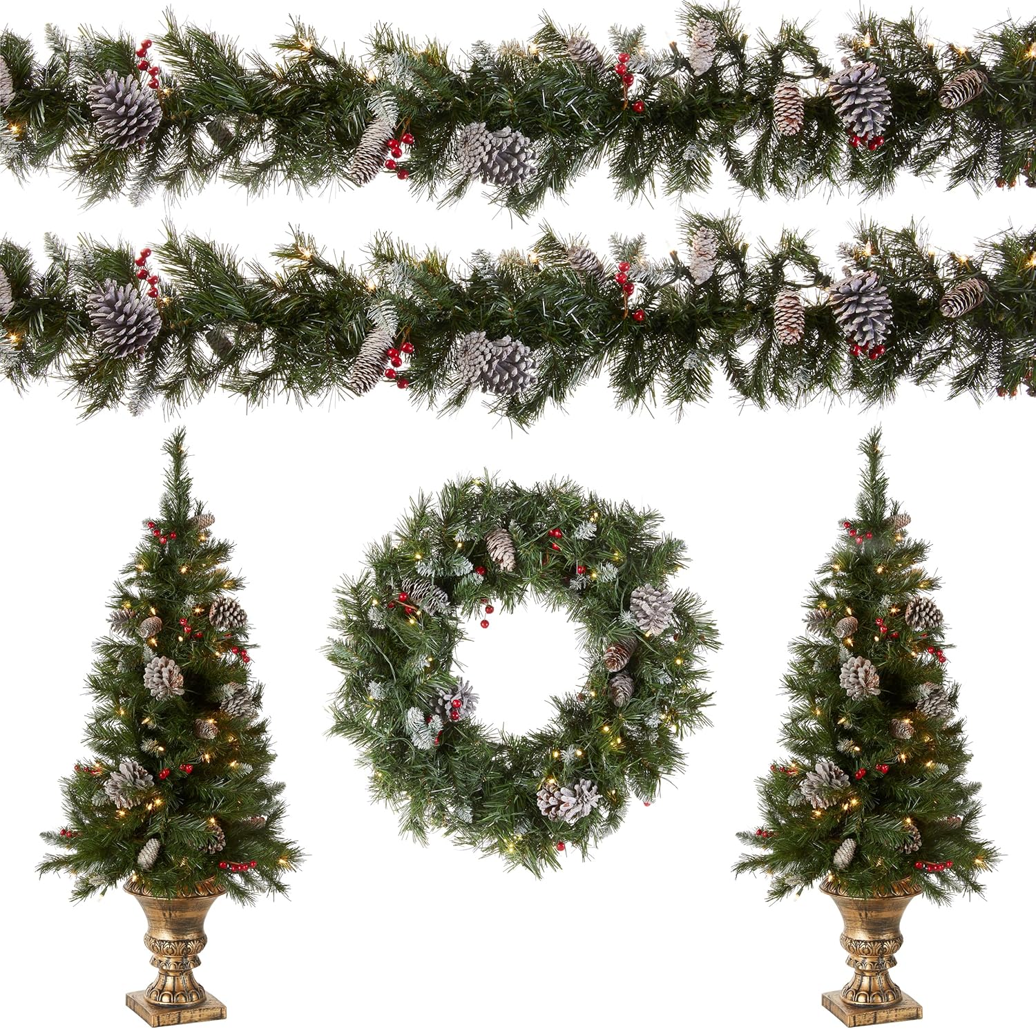 National Tree Co. 5-Pc Pre-lit Christmas Decor Set