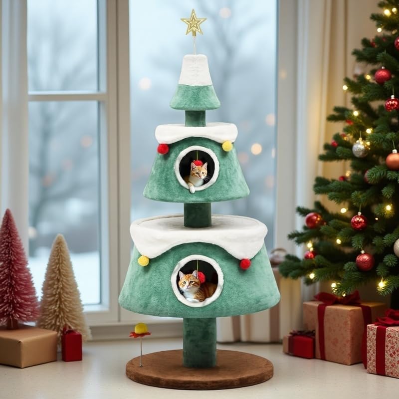 YITAHOME Christmas Cat Tree Furniture