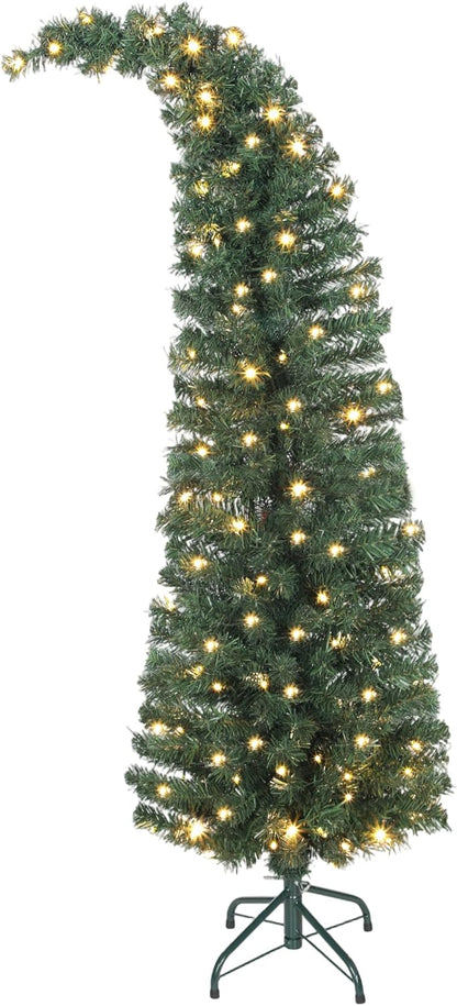 Whimsical Slim LED Christmas Tree - 300 Warm White Lights