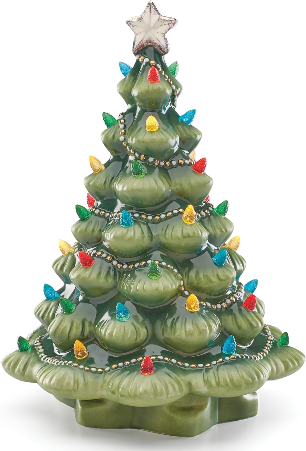 Lenox Light-Up Ceramic Christmas Tree Figurine