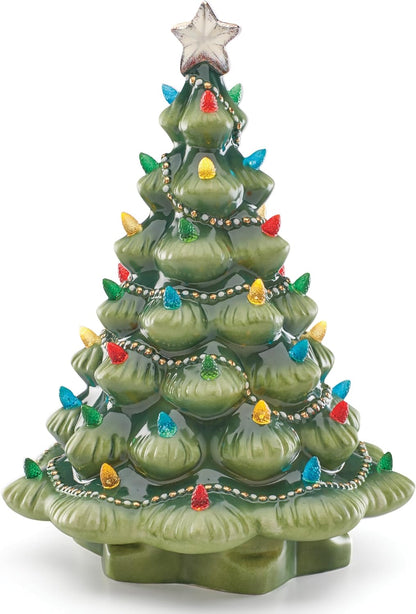 Lenox Light-Up Ceramic Christmas Tree Figurine