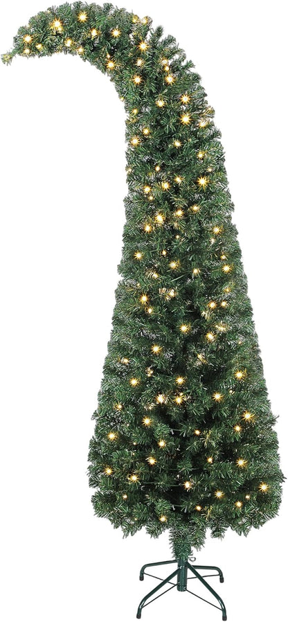 Whimsical Slim LED Christmas Tree - 300 Warm White Lights