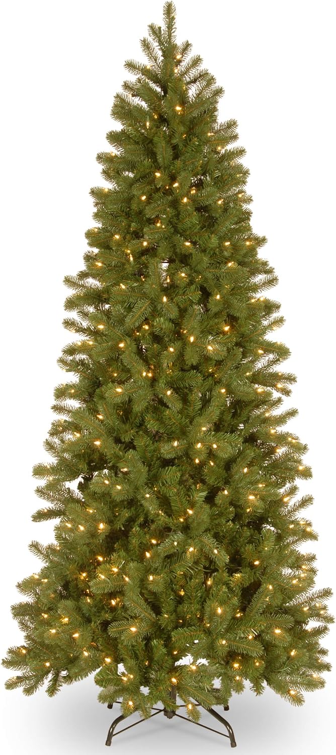 4.5ft Pre-Lit Downswept Douglas Fir Christmas Tree