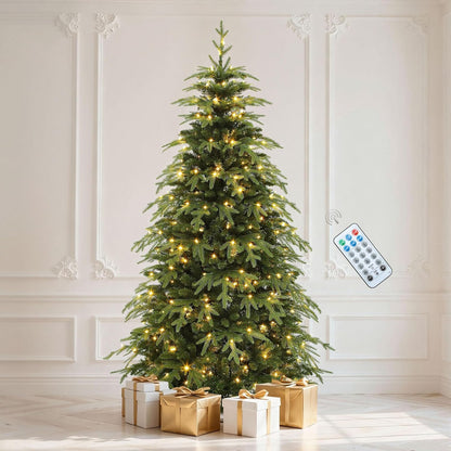 DWVO 6ft Prelit Christmas Tree - 300 Lights, 11 Modes