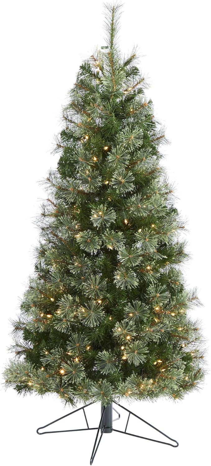 Nearly Natural 5ft Slim Cashmere Tree, 250 Warm White Lights